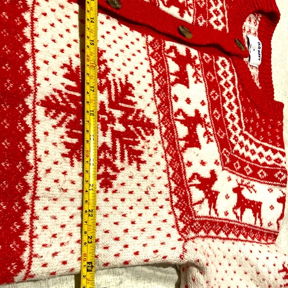 Old Navy Button Down Ugly Christmas Sweater Women’s XL - Picture 5 of 6